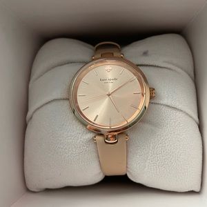 Kate Spade Rose Gold Watch with Pillow and Box